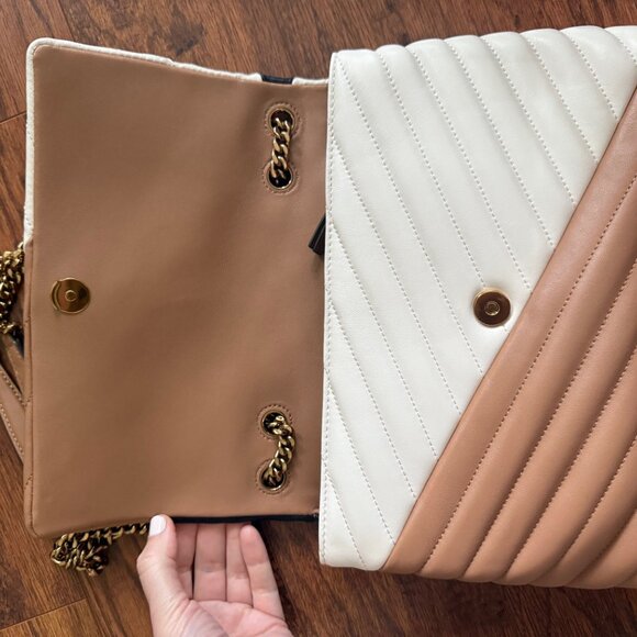 Tory Burch Women's Kira Chevron Convertible Shoulder Bag - Picture 10 of 16